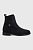 foto замшеві черевики tommy hilfiger th essentials flat boot жіночі колір синій на плоскому ходу