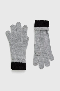 foto рукавички ea7 emporio armani чоловічі колір сірий