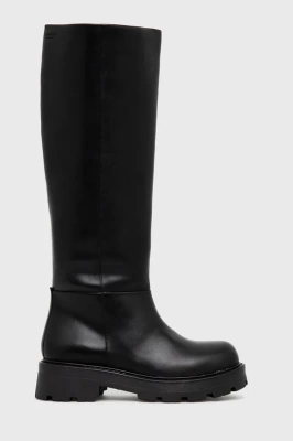 Podrobnoe foto шкіряні чоботи vagabond cosmo 2.0 жіночі колір чорний на платформі