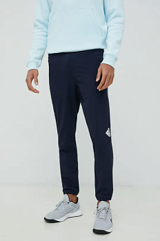 foto штани для тренувань adidas performance d4t чоловічі колір синій однотонні