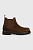 foto замшеві черевики tommy jeans tjm chelsea high boot чоловічі колір коричневий em0em01205