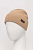foto шапка з домішкою вовни calvin klein колір бежевий з тонкого трикотажу