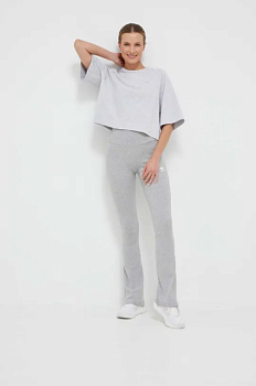foto штани adidas originals жіночі колір сірий меланж