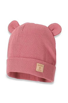 foto дитяча шапка broel elfrida колір рожевий з тонкого трикотажу
