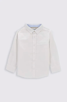 foto бавовняна сорочка для немовля coccodrillo колір білий