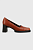 foto шкіряні туфлі vagabond edwina колір коричневий каблук блок