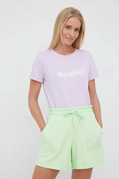 foto футболка refrigiwear жіночий колір фіолетовий