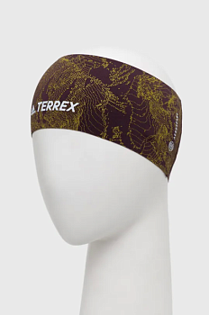 foto пов'язка на голову adidas terrex колір коричневий