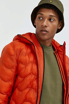 foto куртка superdry чоловіча колір помаранчевий перехідна