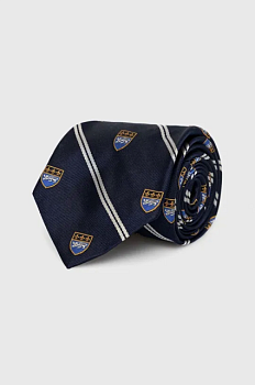 foto шовковий галстук polo ralph lauren колір синій