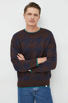 foto светр liu jo чоловічий колір коричневий