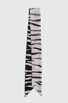foto шарф furla жіночий колір чорний візерунок