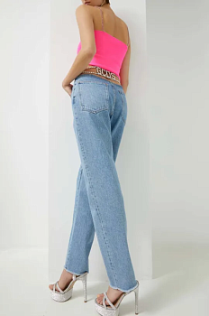 foto джинси gcds жіночі висока посадка