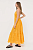 foto бавовняна сукня patrizia pepe колір помаранчевий maxi розкльошена