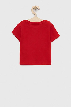 foto дитяча футболка tommy hilfiger колір червоний