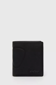 foto шкіряний гаманець strellson чоловічий колір чорний