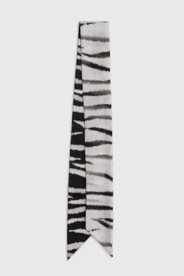Podrobnoe foto шарф furla жіночий колір чорний візерунок
