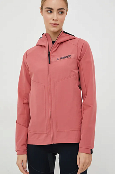 foto куртка outdoor adidas terrex multi колір рожевий перехідна