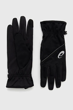 foto рукавички asics чоловічі колір чорний