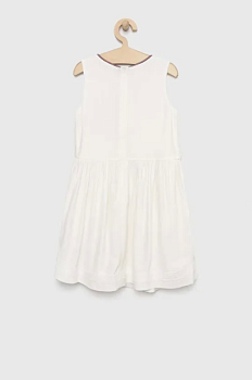 foto дитяча сукня tommy hilfiger колір білий midi розкльошена
