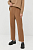 foto штани з домішкою вовни max mara leisure жіночі колір коричневий пряме висока посадка