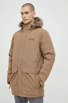 foto куртка columbia marquam чоловіча колір коричневий зимова