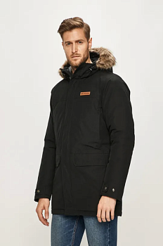 foto куртка columbia marquam чоловіча колір чорний зимова