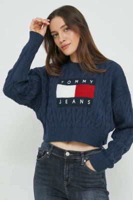 Podrobnoe foto светр tommy jeans жіночий колір синій