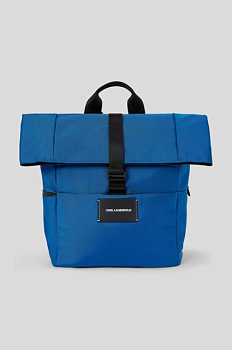 foto рюкзак karl lagerfeld чоловічий колір синій великий однотонний