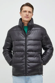 foto куртка sisley чоловіча колір чорний зимова