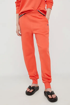 foto спортивні штани g-star raw жіночі колір помаранчевий однотонні