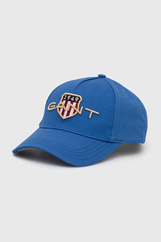 foto шапка gant колір синій з аплікацією