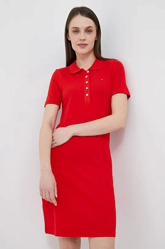 foto сукня tommy hilfiger колір червоний mini облягаюча