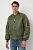foto двостороння куртка-бомбер alpha industries чоловіча колір зелений перехідна