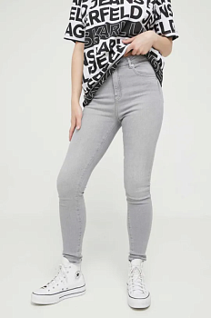 foto джинси karl lagerfeld jeans жіночі колір сірий