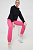 foto штани для тренувань fila rochefaort колір рожевий однотонні