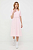 foto сукня tommy hilfiger колір рожевий midi розкльошена