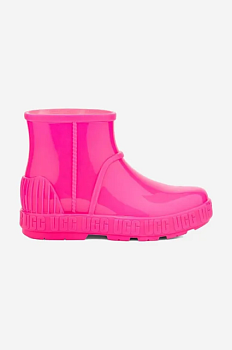 foto дитячі гумові чоботи ugg drizlita taffy колір рожевий