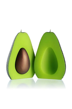 foto свічка декоративна candellana avocado with seed