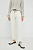 foto вельветові штани drykorn for жіночі колір бежевий пряме висока посадка