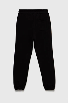 foto дитячі спортивні штани calvin klein jeans колір чорний однотонні