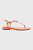 foto шкіряні сандалі lauren ralph lauren ellington жіночі колір помаранчевий 802874355003