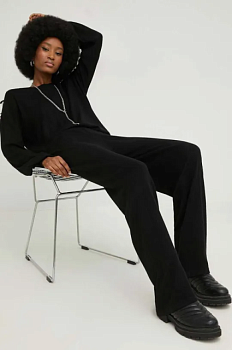 foto комплект - светр і штани answear lab жіночий колір чорний
