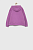 foto дитяча кофта calvin klein jeans колір фіолетовий з капюшоном однотонна