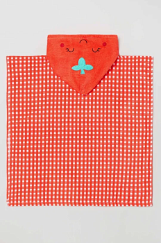 foto дитячий бавовняний рушник ovs колір червоний