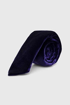 foto краватка hugo колір фіолетовий