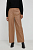 foto шкіряні штани gestuz жіночі колір бежевий пряме висока посадка