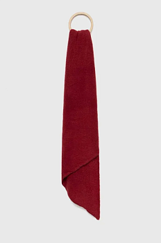 foto шарф answear lab жіночий колір червоний однотонний