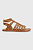 foto дитячі шкіряні сандалі calvin klein колір коричневий