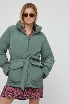 foto куртка vero moda жіноча колір зелений зимова